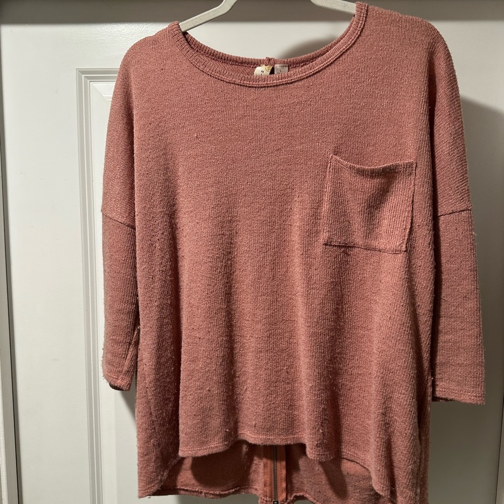 Misia Dusty Rose Relaxed Pocket Sweatshirt